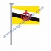 BRUNEİ GÖNDER BAYRAK 50x75 ( EBAT SEÇİNİZ )